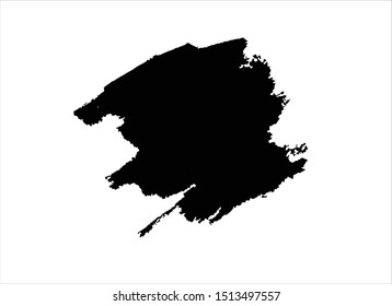 grunge vector paint texture ink brush stroke background.black watercolor