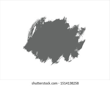 grunge vector paint texture ink brush stroke background.grey watercolor