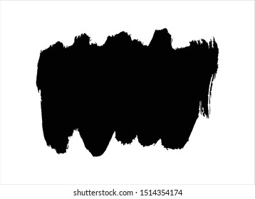 grunge vector paint texture ink brush stroke background.black watercolor