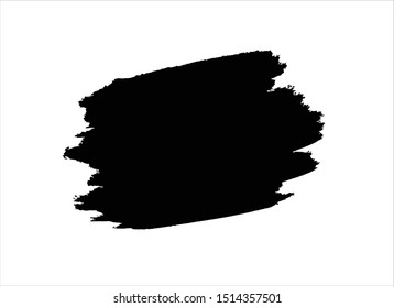 grunge vector paint texture ink brush stroke background.black watercolor