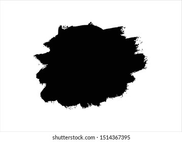 grunge vector paint texture ink brush stroke background.black watercolor