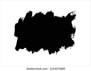 grunge vector paint texture ink brush stroke background.black watercolor