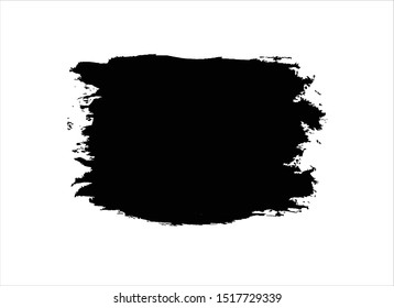 grunge vector paint texture ink brush stroke background.black watercolor