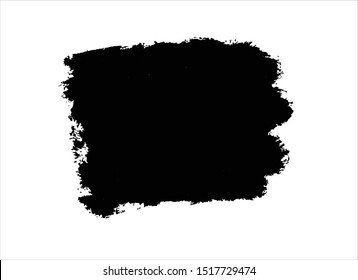 grunge vector paint texture ink brush stroke background.black watercolor