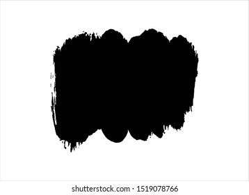 grunge vector paint texture ink brush stroke background.black watercolor