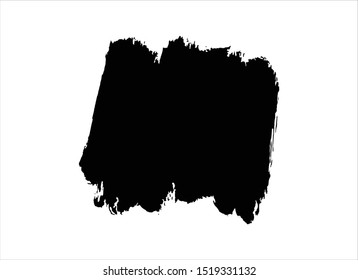 grunge vector paint texture ink brush stroke background.black watercolor
