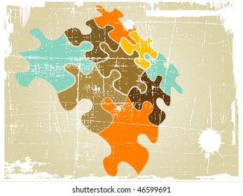 the grunge vector retro abstract background