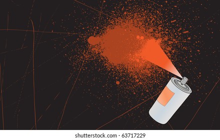 Grunge vector spray splatter background with space for your text