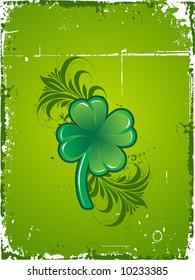 grunge vector st. patricks abstract background