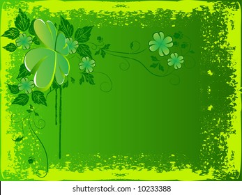 grunge vector st. patricks abstract background