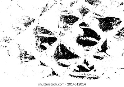 Grunge vector texture. Abstract cracked background. Aged and weathered broken surface. Dirty and damaged. Detailed rough backdrop. Vector graphic illustration.