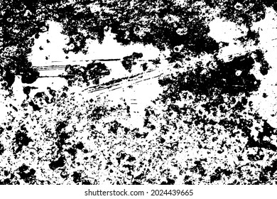 Grunge vector texture. Abstract cracked background. Aged and weathered broken surface. Dirty and damaged. Detailed rough backdrop. Vector graphic illustration.