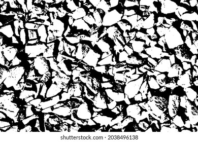 Grunge vector texture. Abstract cracked background. Aged and weathered broken surface. Dirty and damaged. Detailed rough backdrop. Vector graphic illustration.