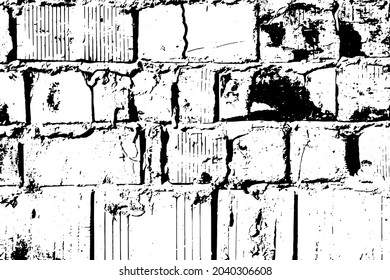 Grunge vector texture. Abstract cracked background. Aged and weathered broken surface. Dirty and damaged. Detailed rough backdrop. Vector graphic illustration.