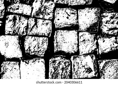 Grunge vector texture. Abstract cracked background. Aged and weathered broken surface. Dirty and damaged. Detailed rough backdrop. Vector graphic illustration.