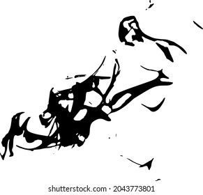 Grunge vector texture. Abstract cracked background. Aged and weathered broken surface. Dirty and damaged. Detailed rough backdrop. Vector graphic illustration.