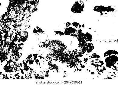 Grunge vector texture. Abstract cracked background. Aged and weathered broken surface. Dirty and damaged. Detailed rough backdrop. Vector graphic illustration.