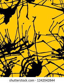 Grunge vector texture, Abstract seamless pattern on transparent background