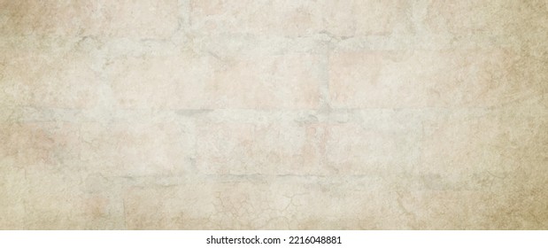 Grunge vector texture background with old brick wall for cover design, card, flyers, poster, banner or design interior. Hand drawn painted illustration. Brushstrokes. Stucco. Wall. Watercolor backdrop