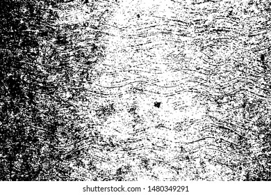 Grunge vector texture. Black grit over transparent background. Raw concrete surface trace. Vintage effect overlay. Monochrome weathered texture with grit. Natural noisy backdrop. Grungy abstraction