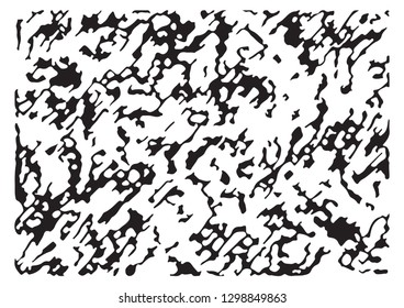 Grunge vector texture. Black and white distressed background with dust and scratch messy, particles