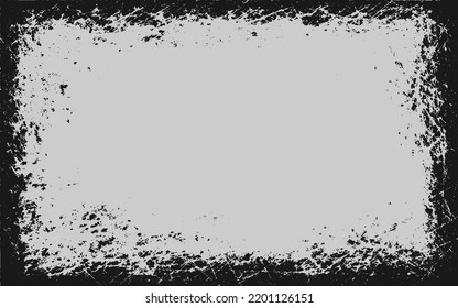 Grunge Vector Texture Distressed Background in frame