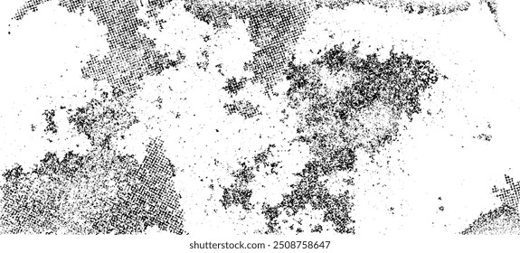 Grunge vector texture distressed background old aged wall. Grunge background made of halftones and blots.