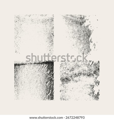 Grunge vector texture of jeans, distressed fabric surface, stylish design element for backgrounds, posters, and creative projects