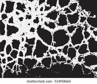 Grunge vector texture. problematic scratches, cracks, walls, demolition, old patterns. Outdated infrastructure, brokenness, destroyed
