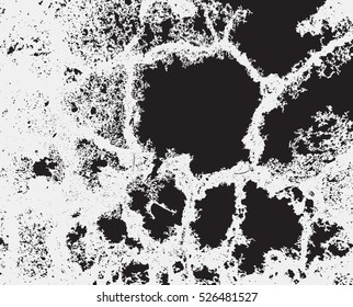 Grunge vector texture. problematic scratches, cracks, walls, demolition, old patterns. Outdated infrastructure, brokenness, destroyed