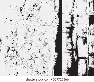 Grunge vector texture. problematic scratches, cracks, walls, demolition, old patterns. Outdated infrastructure, brokenness, destroyed