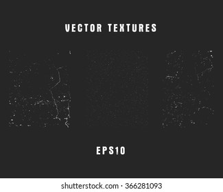 Grunge vector texture set. Retro textures collection. Vintage texture. Dark texture. Old style sharpen decoration. Old texture. 