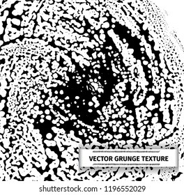 Grunge vector texture of spilled sauce or smeared black paint. Liquid ink pattern with surface tension effect