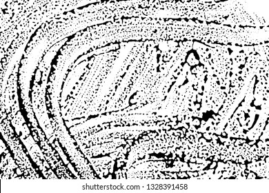 Grunge vector texture of spilled sauce or smeared black paint. Liquid ink pattern with surface tension effect