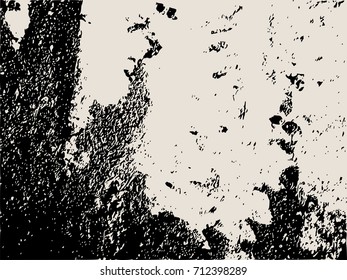 Grunge Vector Texture Template. Dark Messy Dust Overlay Distress Background. Abstract Dotted, Scratched, Vintage Effect With Noise And Grain