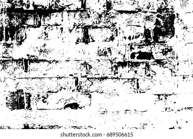 Grunge vector texture template, distress overlay texture
