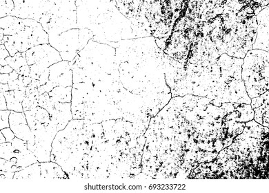 Grunge vector texture template, distress overlay texture
