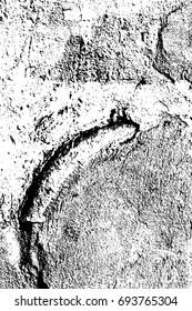 Grunge vector texture template, distress overlay texture