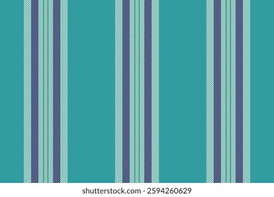 Grunge vertical stripe texture, silky seamless pattern lines. Geometric vector background fabric textile in cyan and cornsilk colors palette.