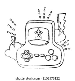 grunge videogame console digital simulador technology