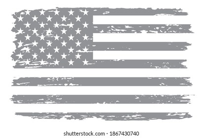 Grunge vintage American flag background