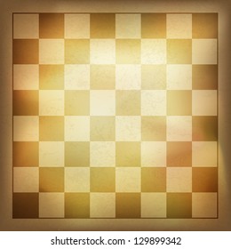 Grunge vintage chess background. Vector, EPS10