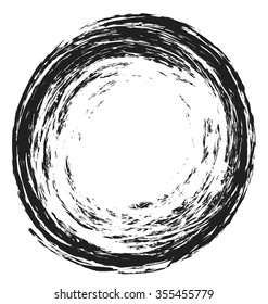 grunge vintage circle shape background and texture, vector design element