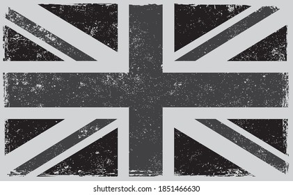 Grunge vintage flag of United Kingdom.