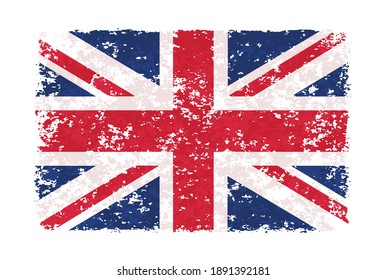 Grunge vintage flag of United Kingdom.