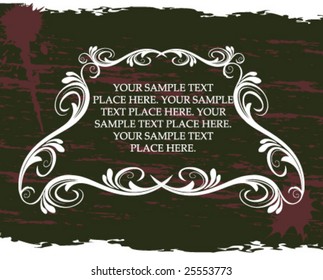 grunge vintage frame