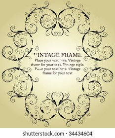 grunge vintage frame