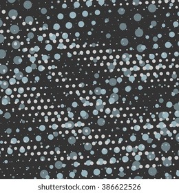 Grunge vintage halftone pattern. Abstract vector ink print background