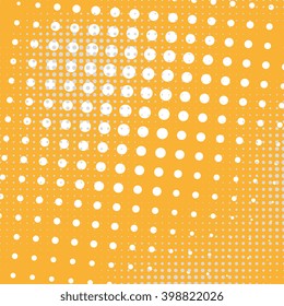 Grunge vintage halftone pattern. Abstract vector dotted background