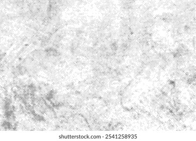 Grunge vintage halftone texture effect . Black dots pattern on white background.